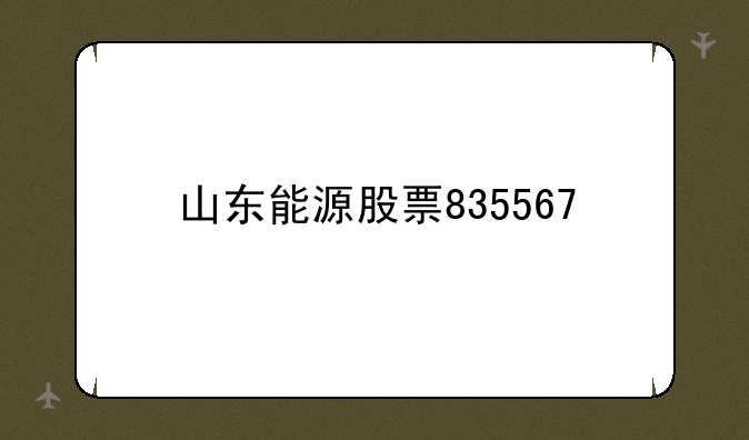 山东能源股票835567